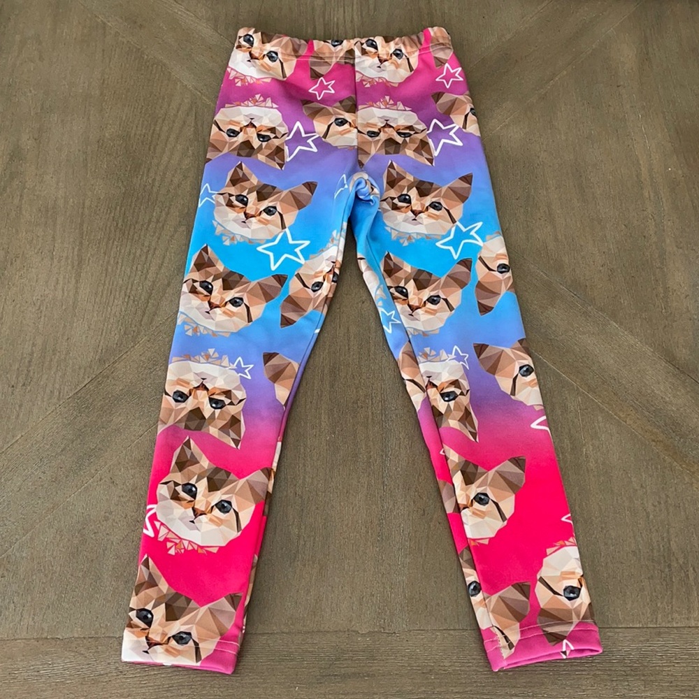 Girls 7/8 🐱cat pants, lined with soft velour
